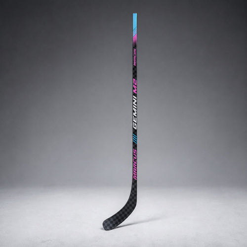 Marcus Hockey Gemini M2 Ice Blue and Cosmic Pink hockey stick studio product image